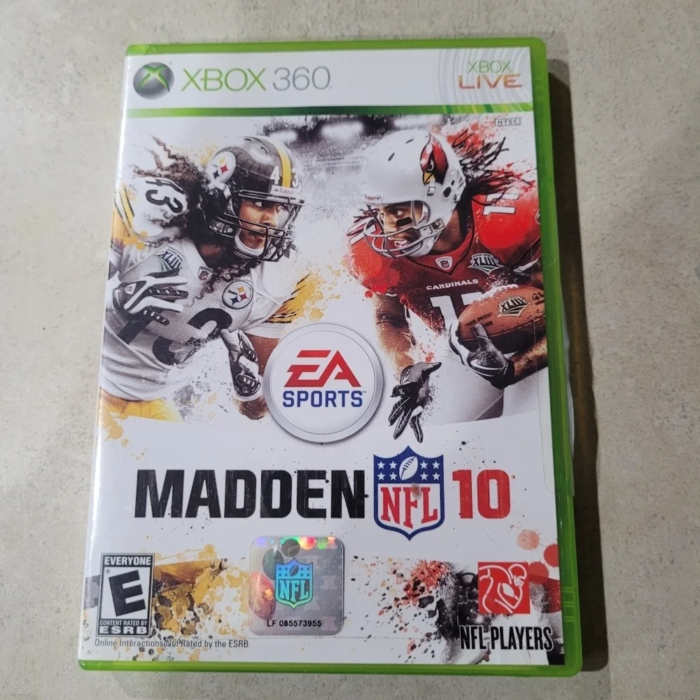 XBOX Live 360 NFL Madden 10 EA Sports Football Video Game